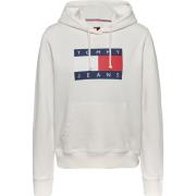 Tommy Jeans Marinblå Huva Tröja Kvinnor White, Dam