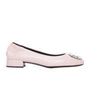 Tory Burch Eleganta Ballettflats med Dubbel-T Logo Pink, Dam