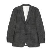 Sunflower Grå Rutig Tweed Blazer Gray, Herr