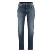 Dolce & Gabbana Slim Fit Jeans med Kontrastsömmar Blue, Herr