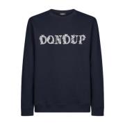 Dondup Logotryck Bomullströja Blue, Herr