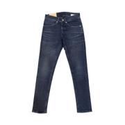 Dondup Stilfull Regular Fit Mörkblå Stretch Jeans Blue, Herr