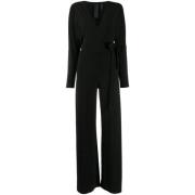 Norma Kamali Snygg Wrap Jumpsuit Black, Dam