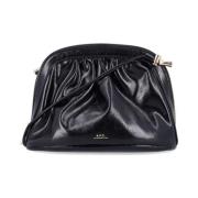 A.p.c. Sofistikerad Noir Ninon Clutch Väska Black, Dam