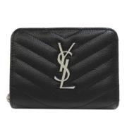 Yves Saint Laurent Vintage Pre-owned Laeder plnbcker Black, Dam