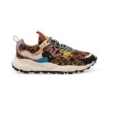 Flower Mountain Mocka Damsneakers i Vit/Svart/Beige Multicolor, Dam