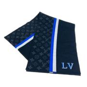 Louis Vuitton Vintage Pre-owned Ylle sjalar Blue, Herr