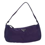 Prada Vintage Pre-owned Nylon necessrer Purple, Dam