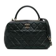 Chanel Vintage Pre-owned Laeder handvskor Black, Dam