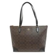 Coach Pre-owned Pre-owned Plast axelremsvskor Brown, Dam