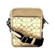 Coach Pre-owned Pre-owned Linne axelremsvskor Beige, Herr