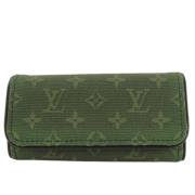 Louis Vuitton Vintage Pre-owned Tyg nyckelhllare Green, Dam