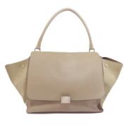 Celine Vintage Pre-owned Laeder totevskor Beige, Dam