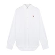 Maison Kitsuné Klassisk Button-Down Skjorta White, Herr