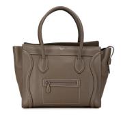 Celine Vintage Pre-owned Laeder handvskor Brown, Dam