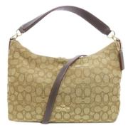 Coach Pre-owned Pre-owned Canvas handvskor Brown, Dam