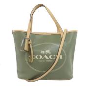 Coach Pre-owned Pre-owned Plast axelremsvskor Green, Dam