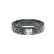 Bvlgari Vintage Pre-owned Vitt guld ringar Gray, Dam