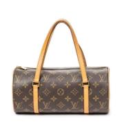 Louis Vuitton Vintage Pre-owned Belagd canvas handvskor Brown, Dam