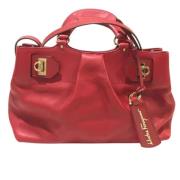 Salvatore Ferragamo Pre-owned Pre-owned Laeder handvskor Red, Dam