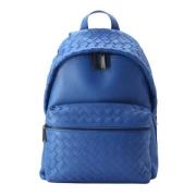 Bottega Veneta Vintage Pre-owned Laeder ryggsckar Blue, Unisex