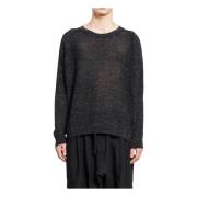 Jan-Jan VAN Essche Mesh Stickad Crew Neck Tee Gray, Herr