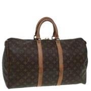 Louis Vuitton Vintage Pre-owned Canvas handvskor Brown, Dam