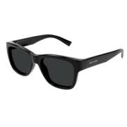 Saint Laurent Elegant Läder Axelväska Black, Unisex