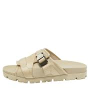 Prada Vintage Pre-owned Canvas sandaler Beige, Herr