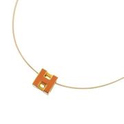 Hermès Vintage Pre-owned Metall halsband Yellow, Dam