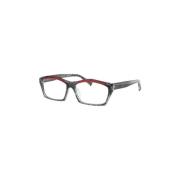 Alain Mikli Erwan Crystal Black/Red Glasögon Black, Unisex