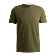 Hugo Boss Grön Bomull Logo Print T-shirt Thompson Green, Herr