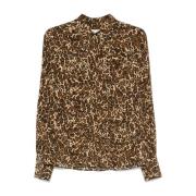 Isabel Marant Brun Teysa Skjorta Brown, Dam