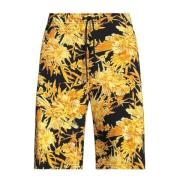 Just Cavalli Herr Bermuda Shorts med All-Over Print Multicolor, Herr