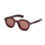 Tom Ford Stiliga solglasögon för modeentusiaster Brown, Unisex