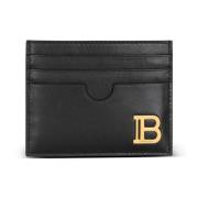 Balmain B-Buzz läderkorthållare Black, Dam