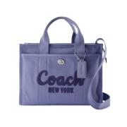 Coach Blå Bomullslast Tote med Handtag Blue, Dam