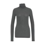 Closed Grå Turtleneck Stickat Aw24 Gray, Dam