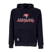 New Era NFL Script Team Hoody Svart/Scarlet Black, Herr