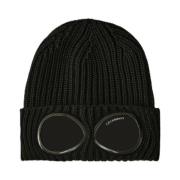 C.p. Company Ull Goggle Beanie Mössa Svart Black, Herr