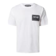 Versace Jeans Couture Vit Oversized T-shirt med Baktryck White, Herr