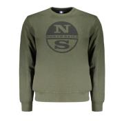 North Sails Grön Långärmad Sweatshirt med Tryck Green, Dam