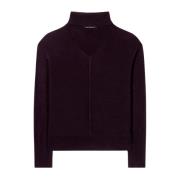 Luisa Cerano Cashmere Pullover med Cutout Red, Dam