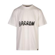 Barrow Graffiti Print Vit T-shirt White, Herr