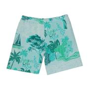 Laneus Gröna Bomullsshorts Ss22 Green, Herr