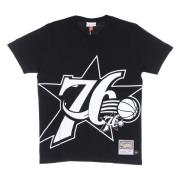 Mitchell & Ness NBA Big Face Tee Svart Black, Herr