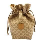 Celine Vintage Pre-owned Belagd canvas celine-vskor Beige, Dam