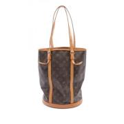 Louis Vuitton Vintage Pre-owned Canvas axelremsvskor Brown, Dam