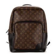 Louis Vuitton Vintage Pre-owned Belagd canvas axelremsvskor Brown, Dam