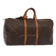 Louis Vuitton Vintage Pre-owned Canvas handvskor Brown, Dam